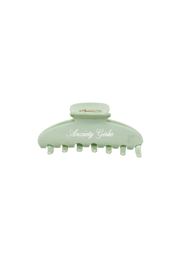 Anxiety Girlie Claw Clip -  Pistachio