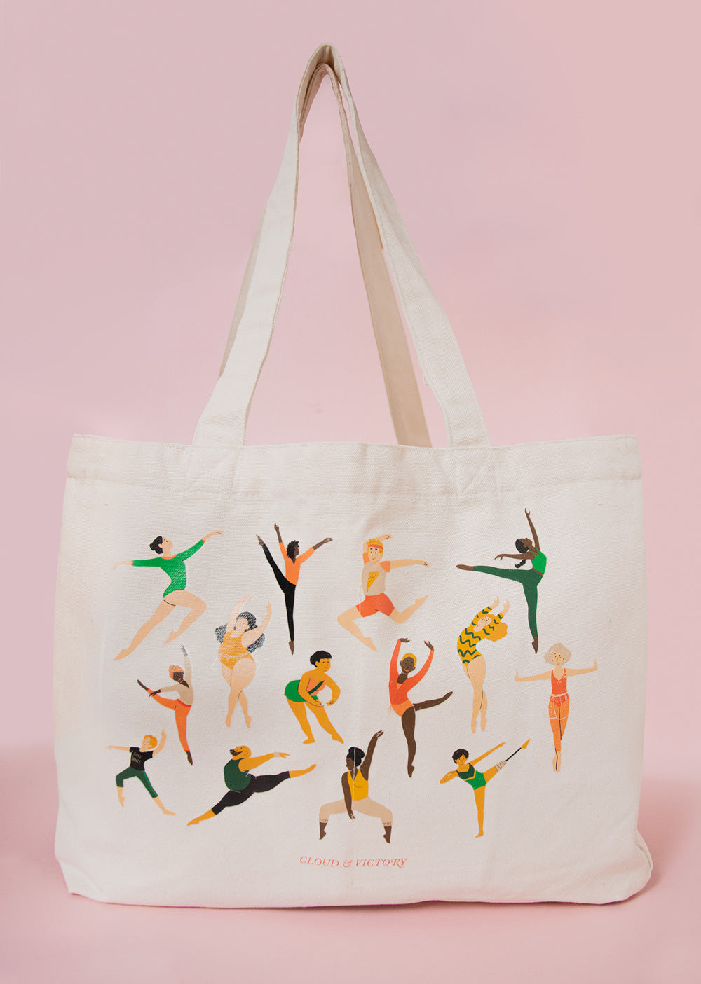 Every Body Dance Organic Cotton Tote Bag Cloud Victory